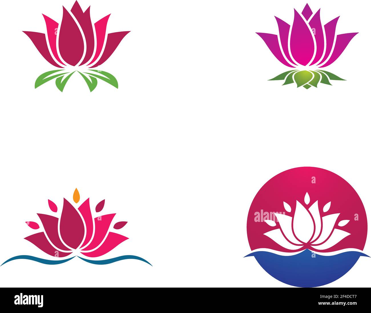 Beauty vector flowers design logo Template icon Stock Vector Image ...