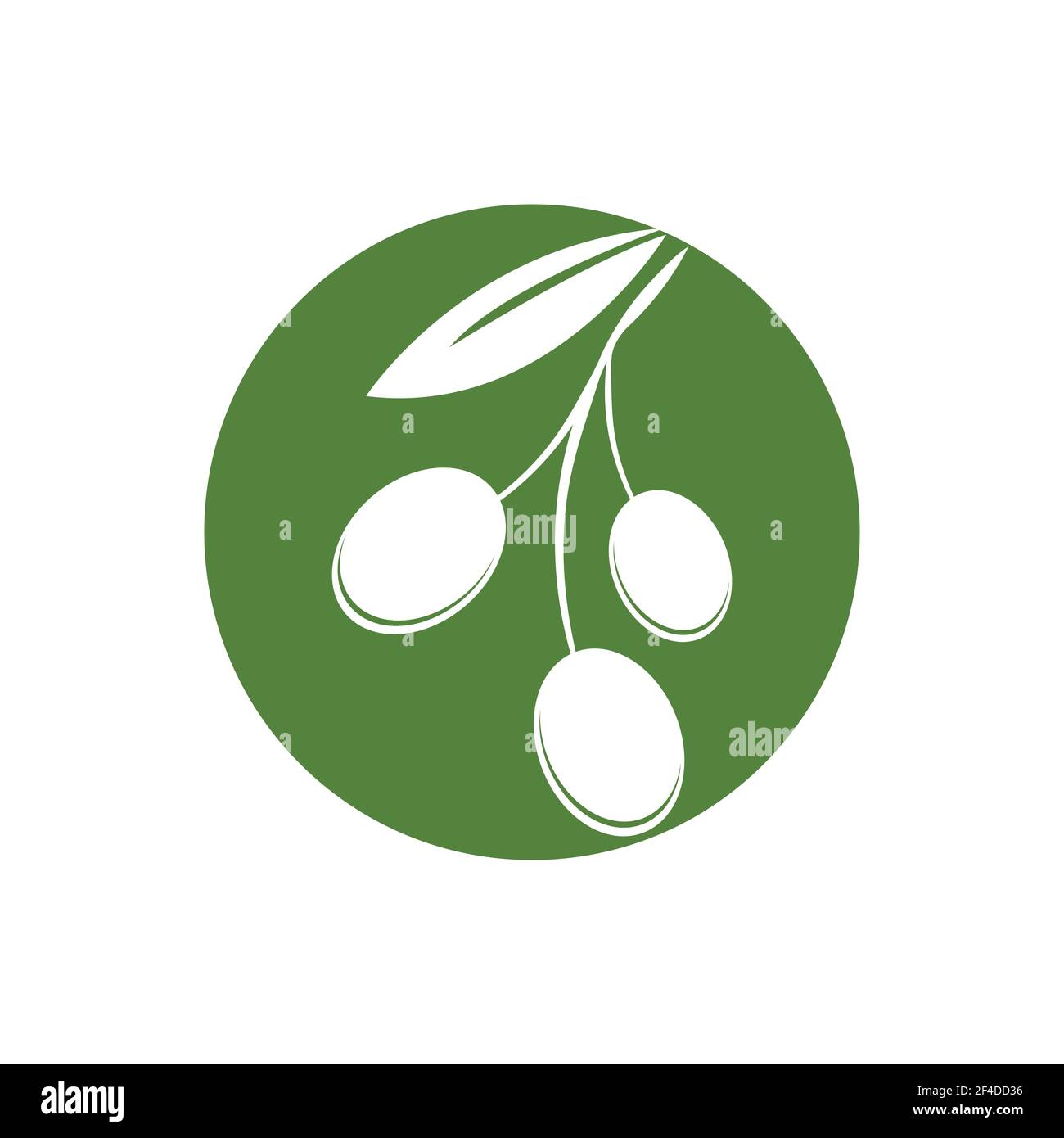 green Olive logo template vector illustration design Stock Vector Image ...