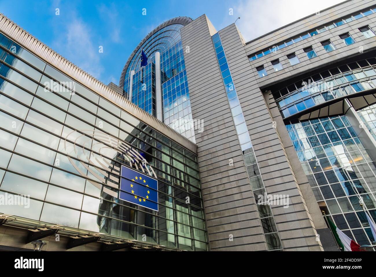 Brussels, Belgium; January 23th 2020: European Union Headquarters Stock Photo