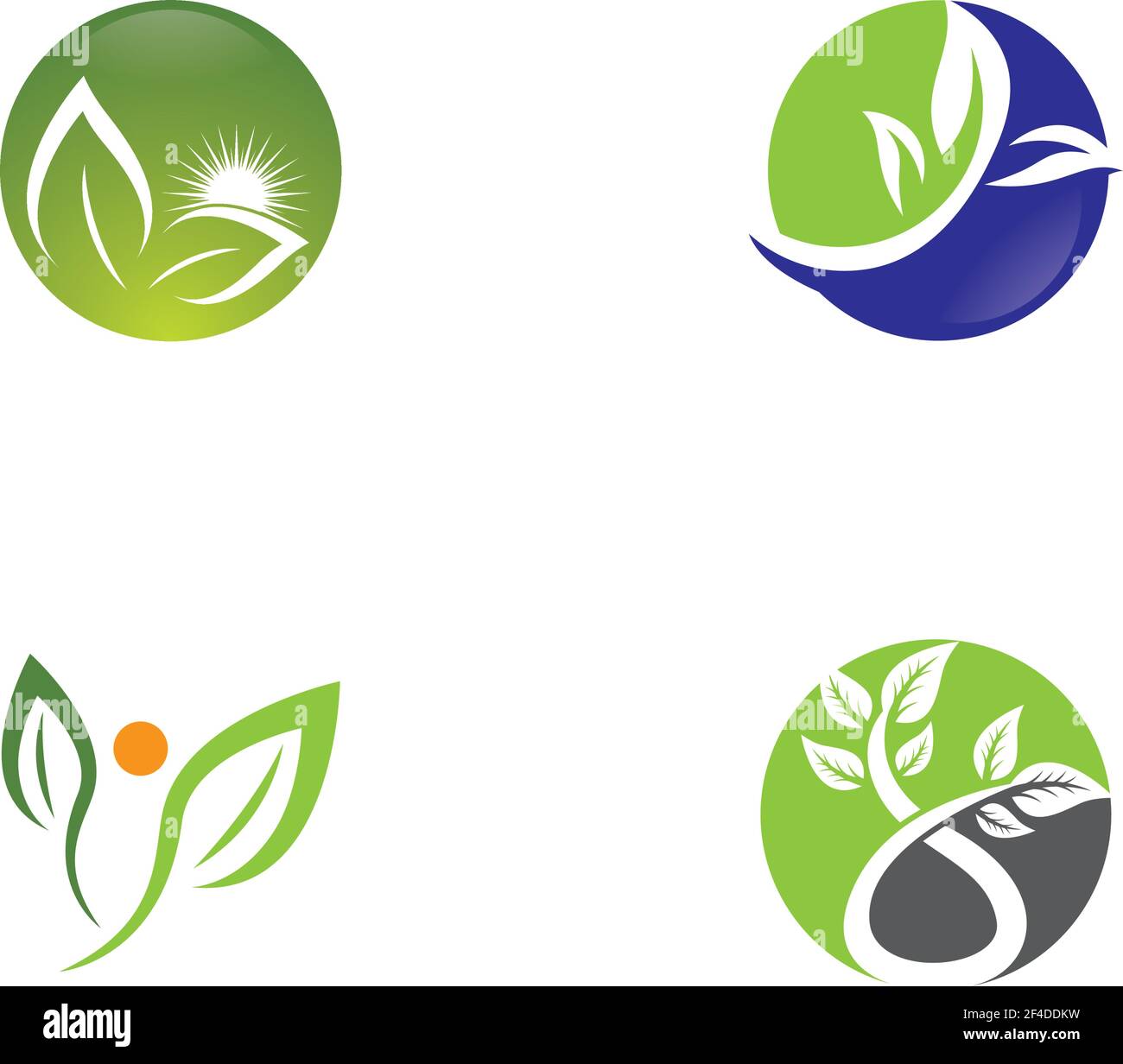 Logos of green leaf ecology nature element vector icon Stock Vector ...