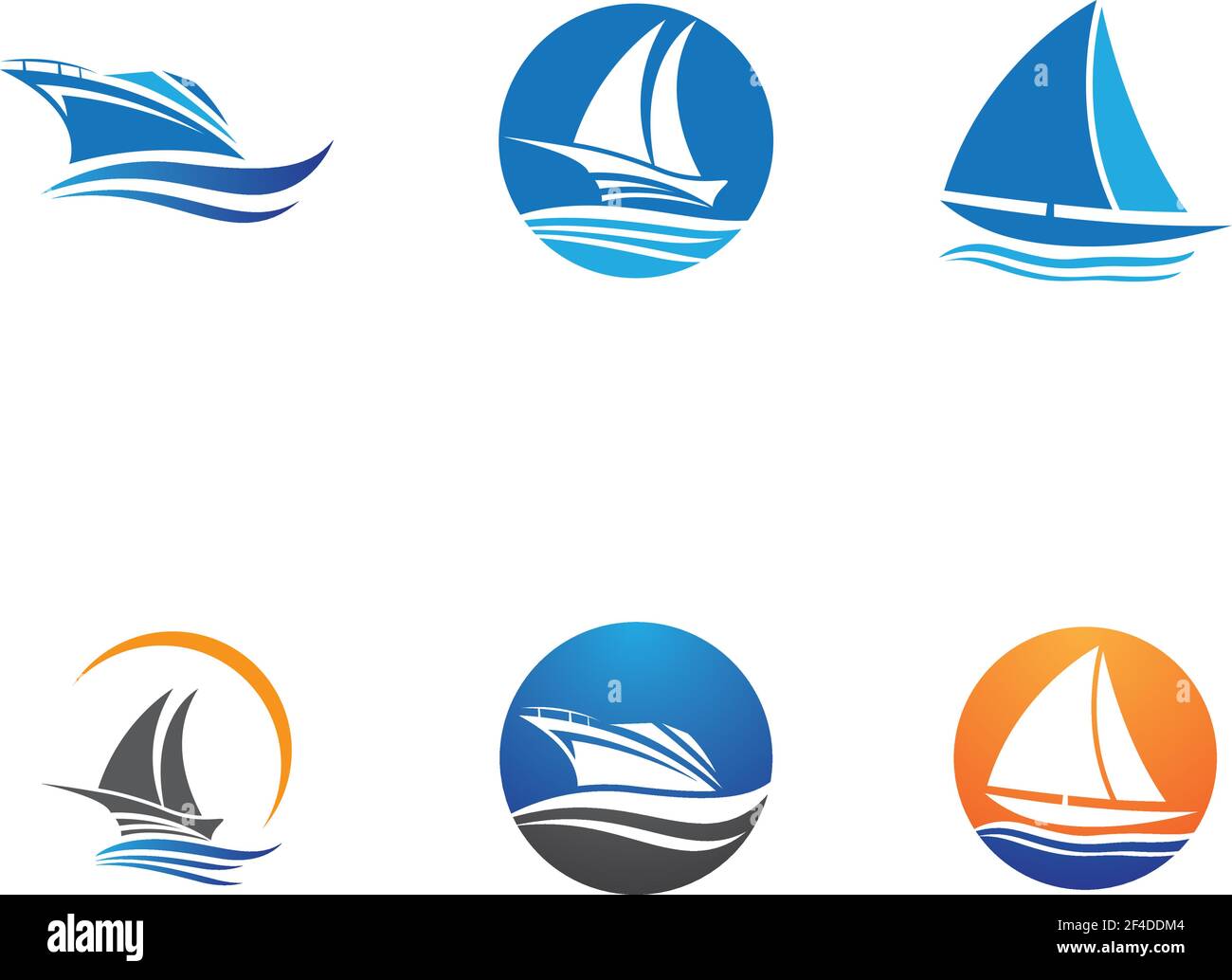 Cruise ship logo template vector icon illustration design Stock Vector ...