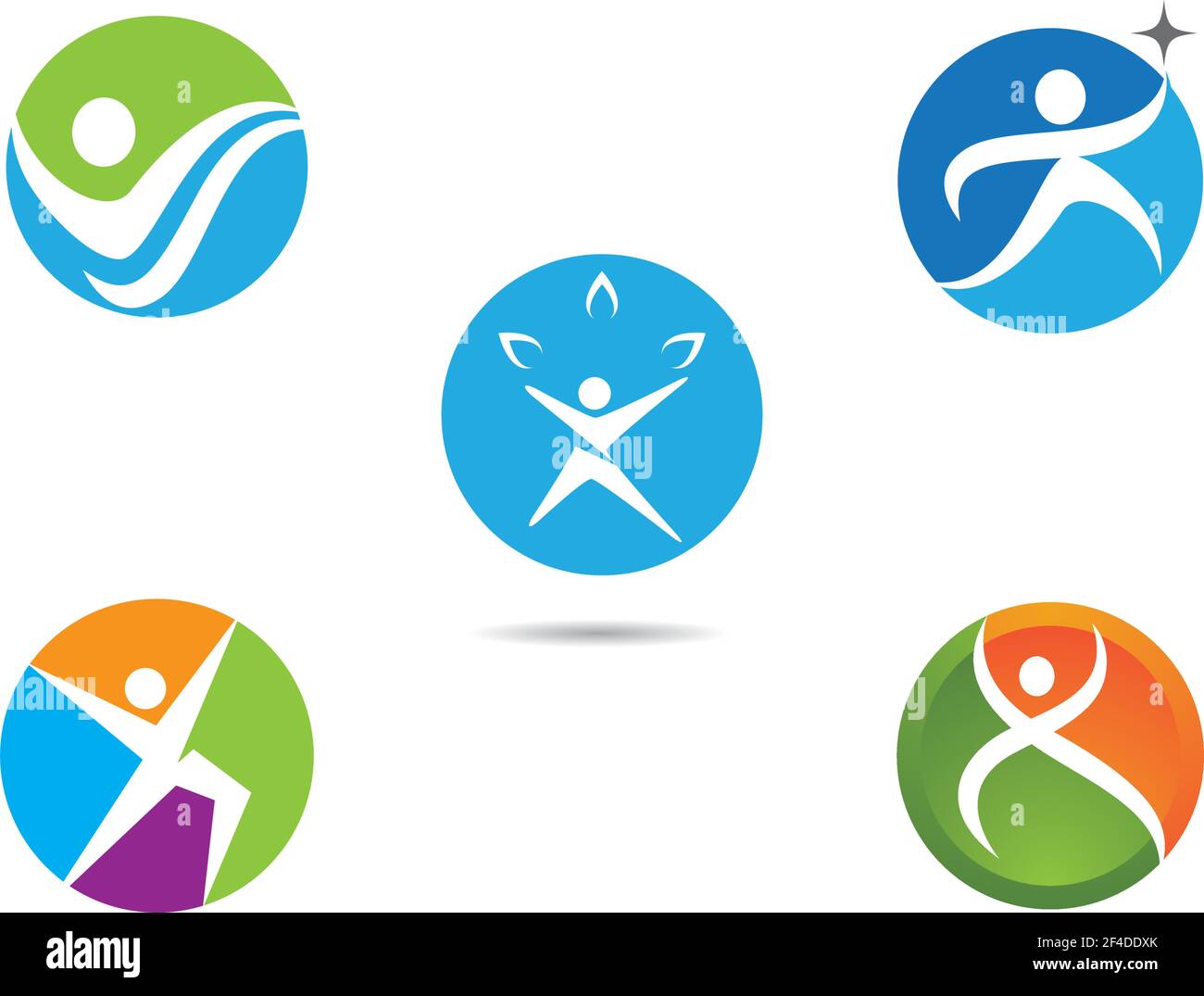 Healthy life logo template vector icon illustration design Stock Vector ...