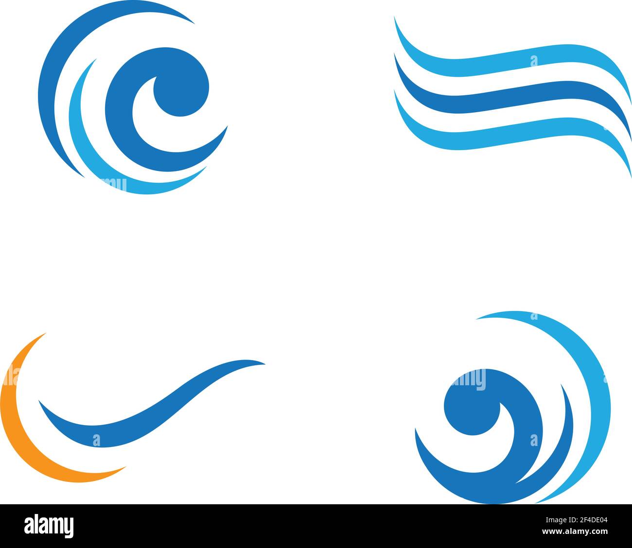 Water wave logo vector icon illustration design Stock Vector Image ...