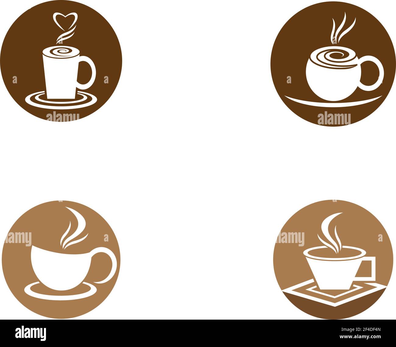 Coffee cup logo template vector icon design Stock Vector Image & Art