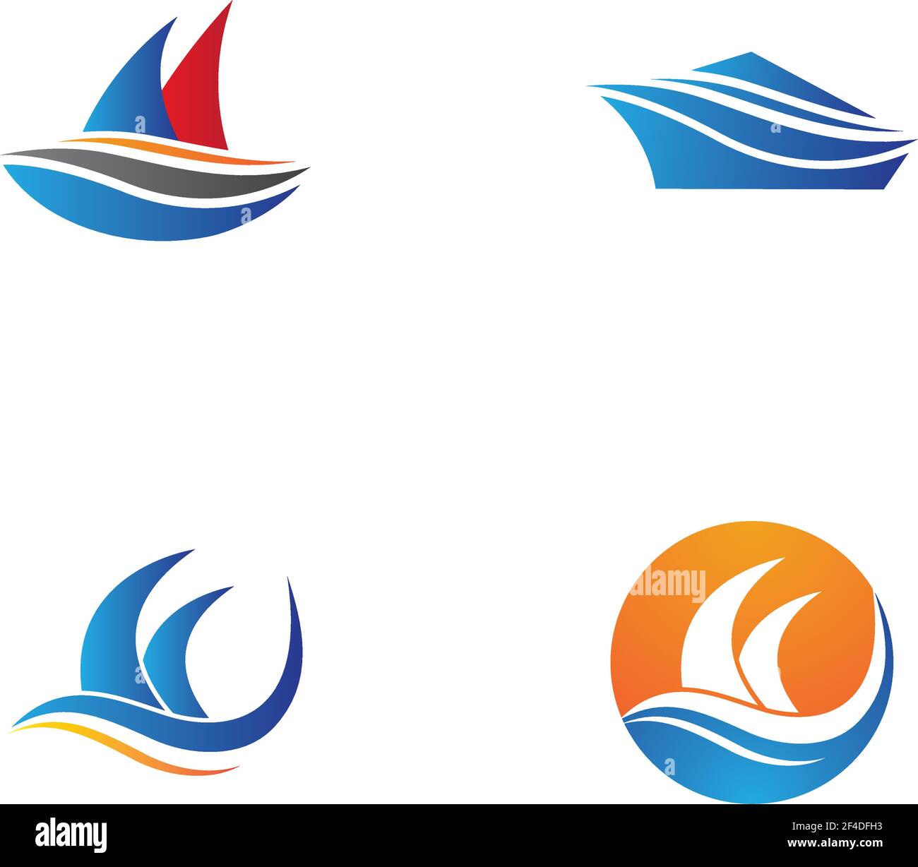 Cruise ship logo template vector icon illustration design Stock Vector ...