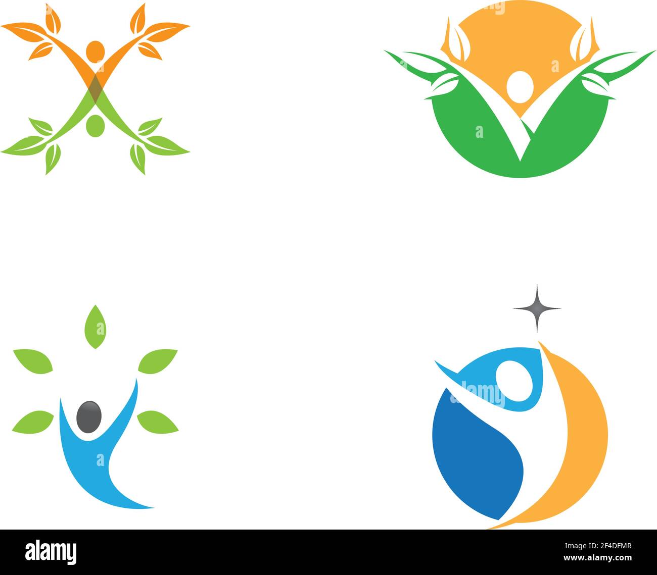 Healthy life logo template vector icon illustration design Stock Vector ...
