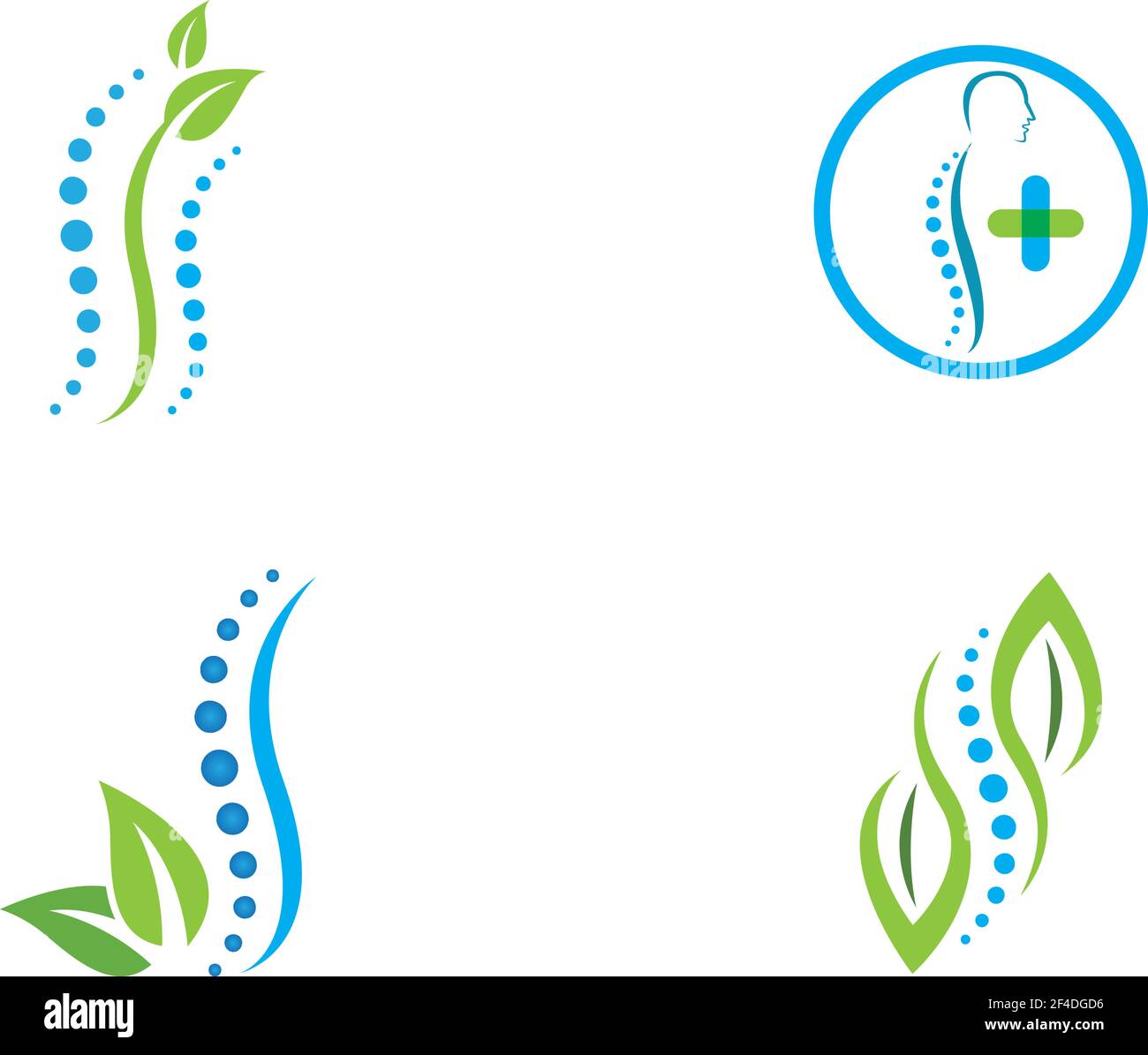 Spine diagnostics symbol logo template vector illustration design Stock Vector