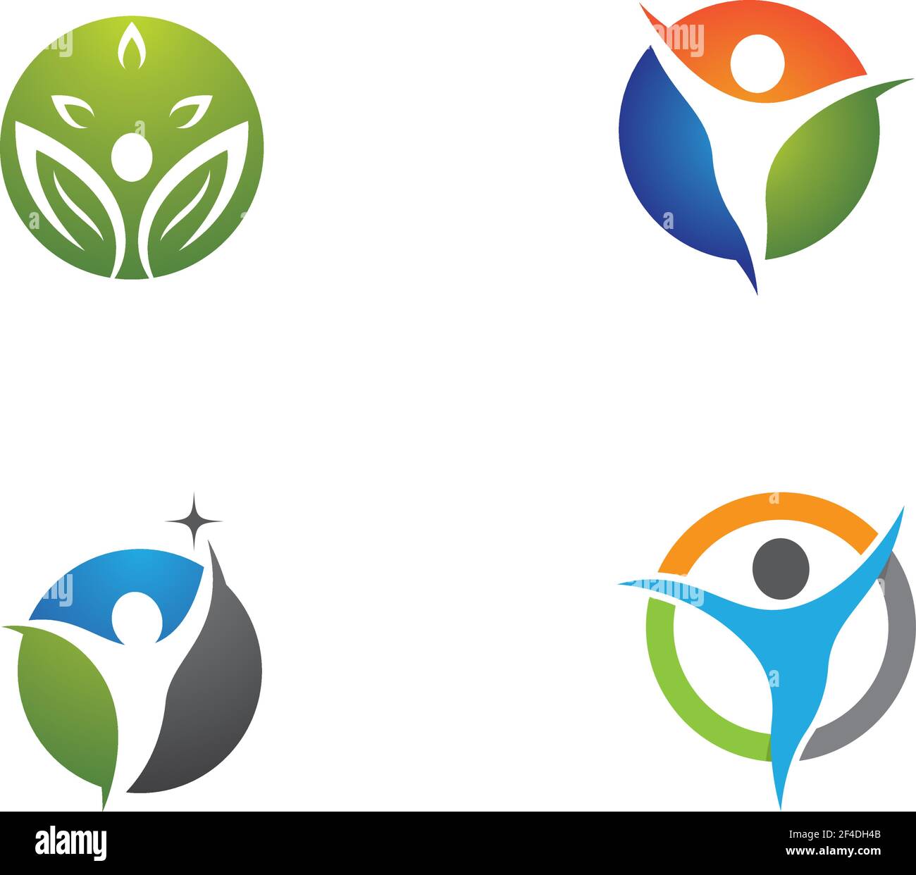 Healthy life logo template vector icon illustration design Stock Vector ...