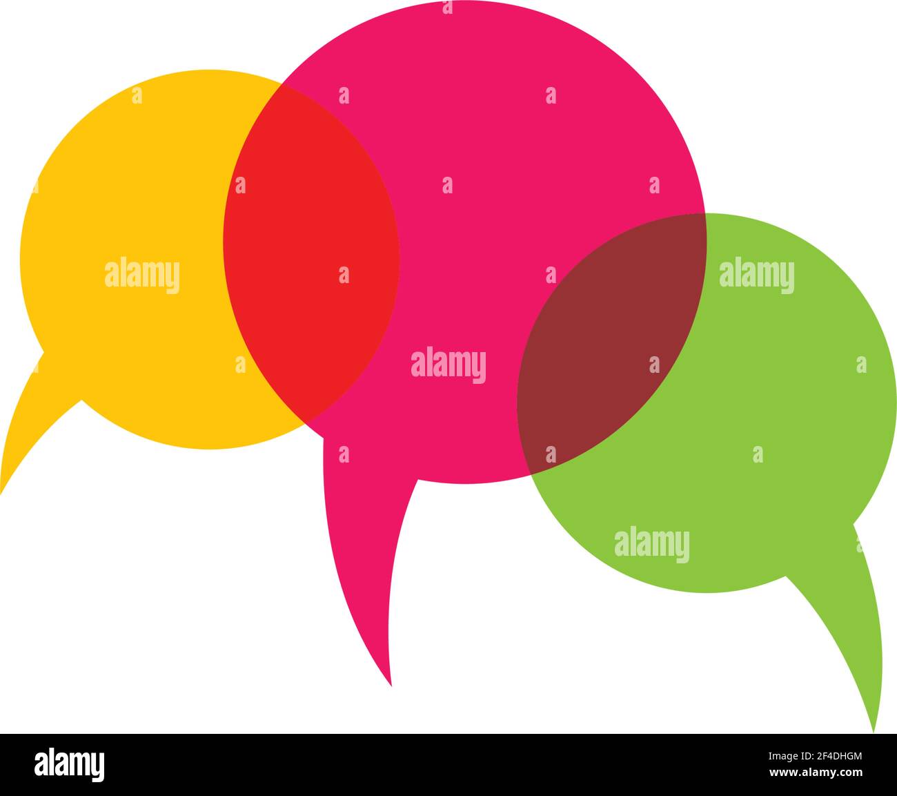 Speech bubble logo template vector icon illustration design Stock ...