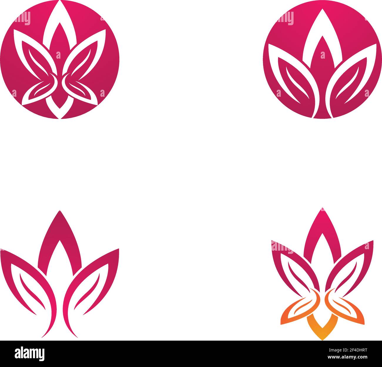 Beauty vector flowers design logo Template icon Stock Vector Image ...