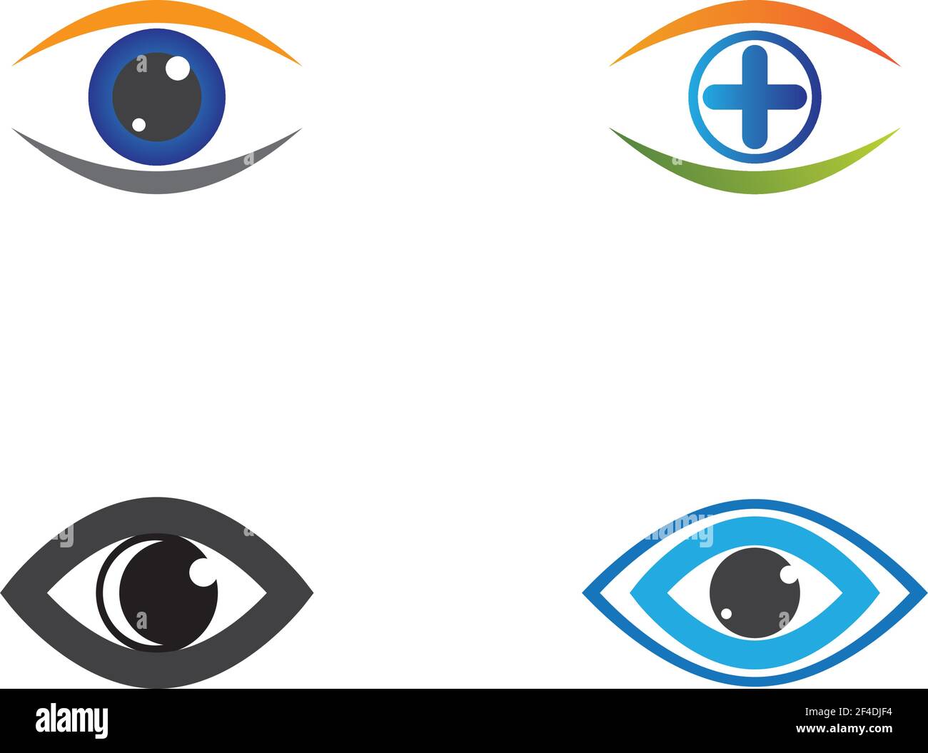Branding identity corporate eye care vector logo design Stock Vector ...