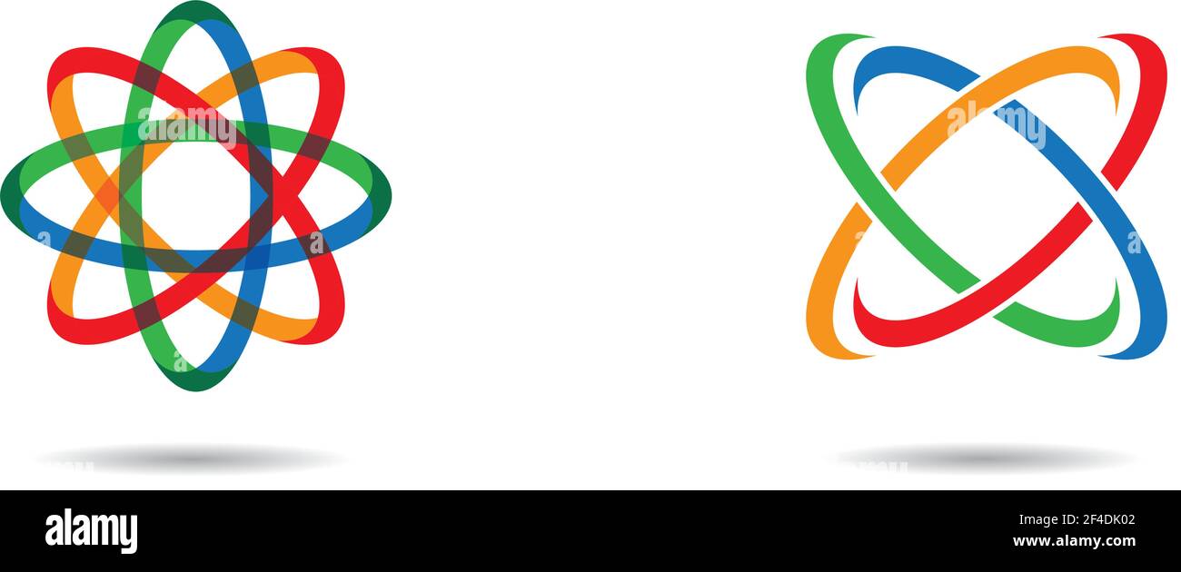Molecule logo template vector icon illustration design Stock Vector ...