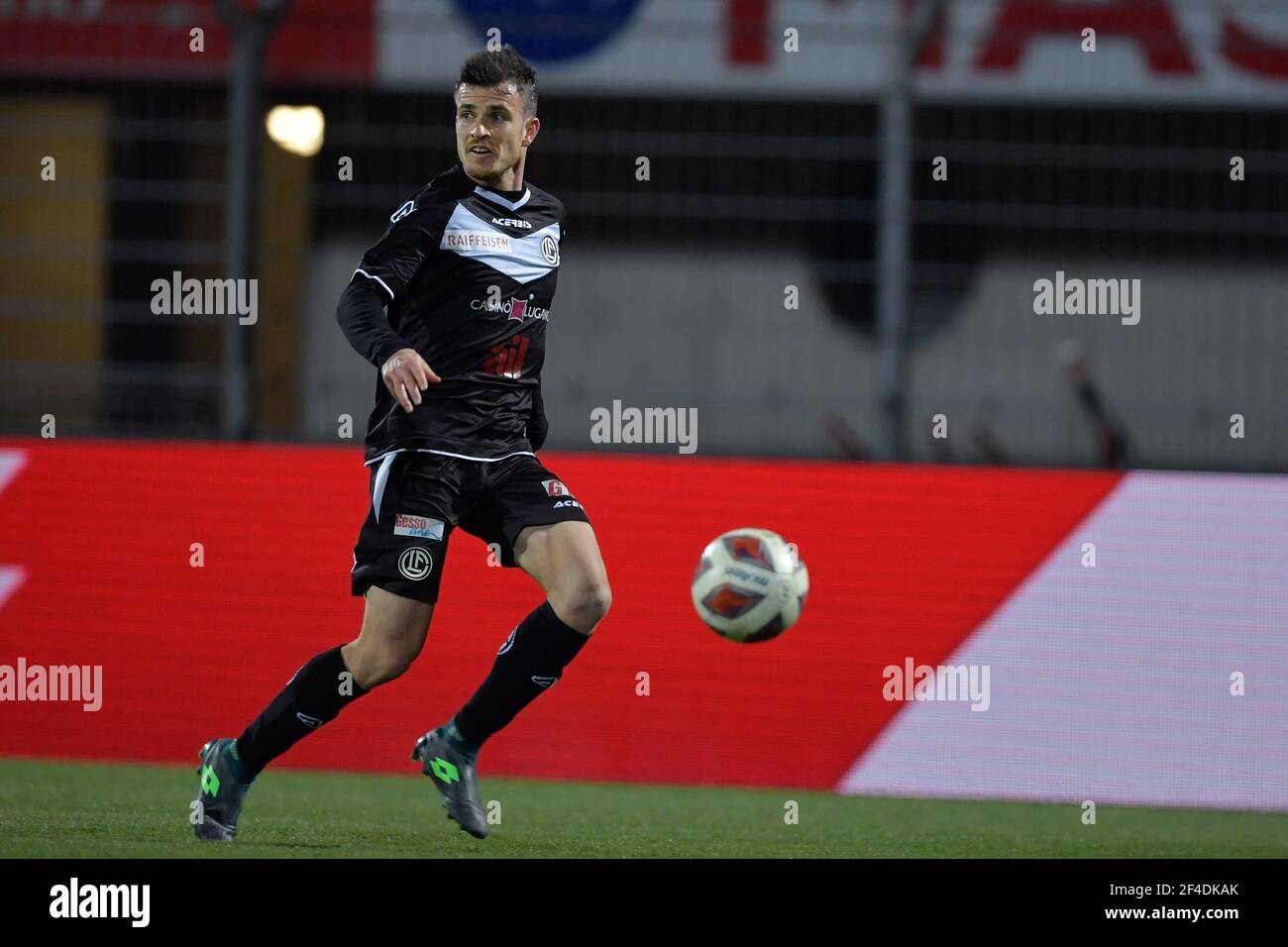 Lugano, Switzerland. 20th Mar, 2021. Adrian Guerrero (#3 FC Lugano) during  the Swiss Super League match between FC Lugano and FC Basel at Cornaredo  Stadium in Lugano, Switzerland Credit: SPP Sport Press