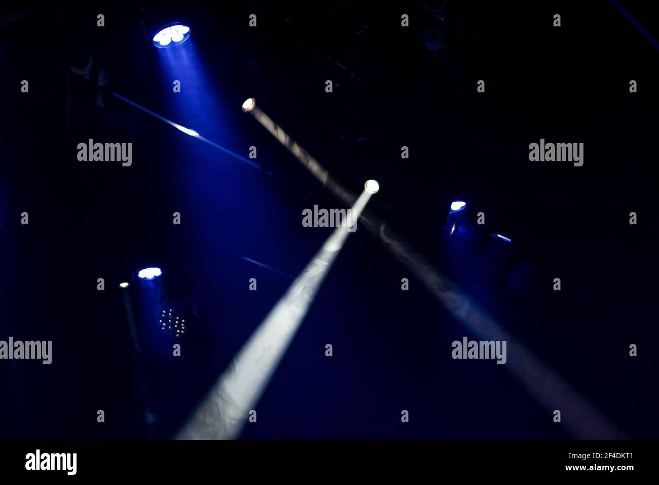 abstraction - dim lighting of the concert stage Stock Photo