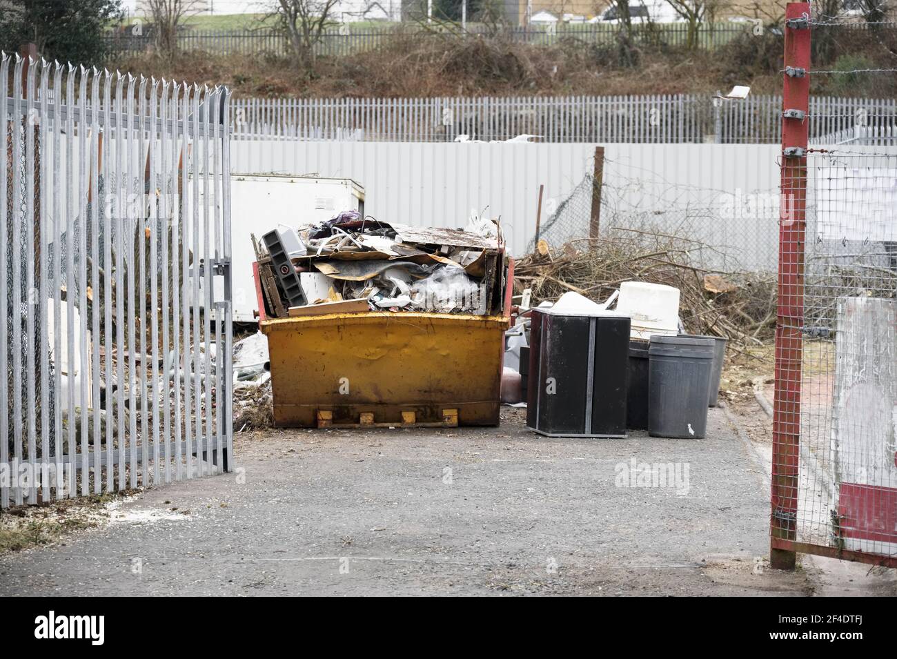 Rubbish and garbage in skip for disposal at dump site Stock Photo Alamy