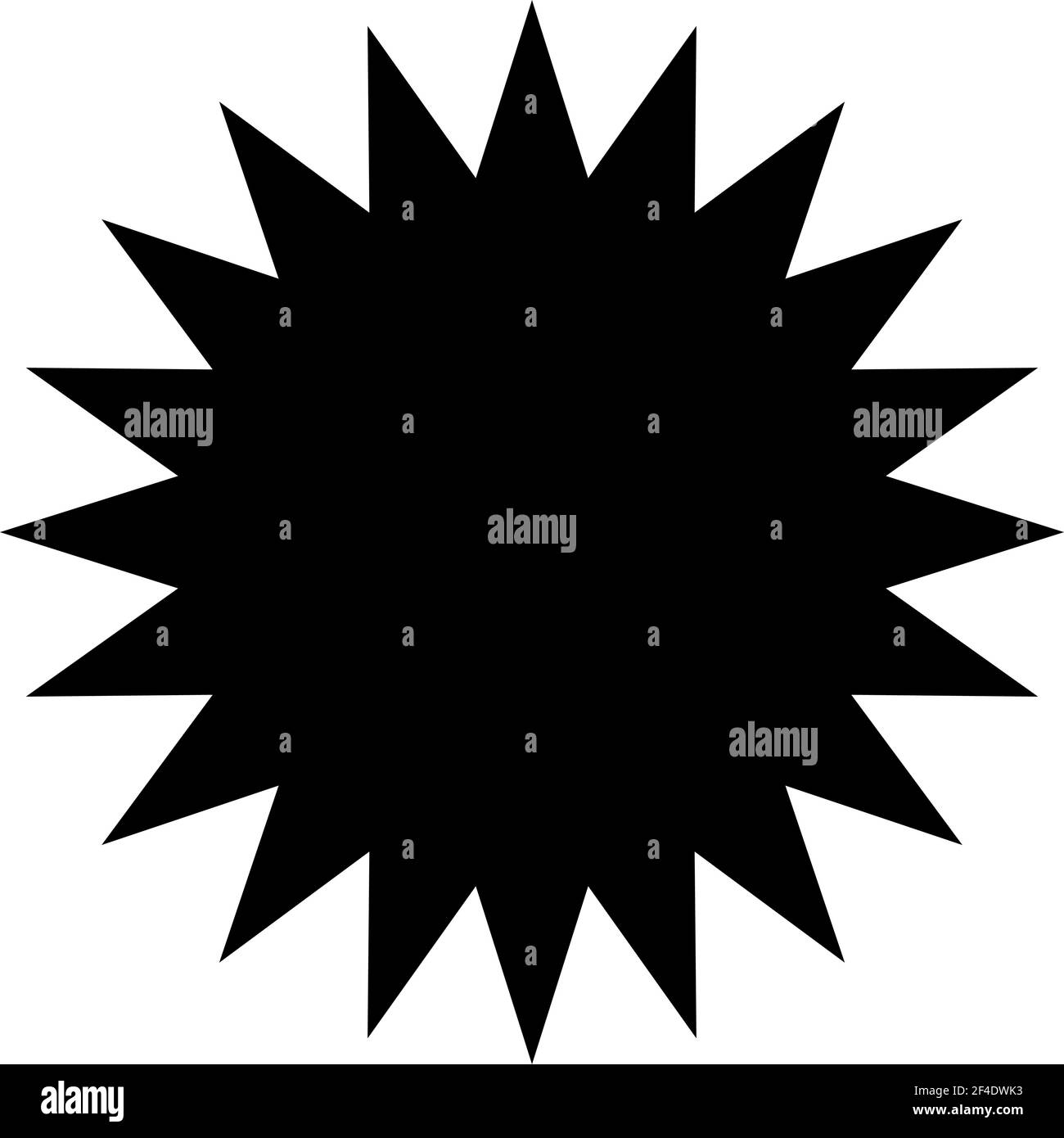 Starburst, sunburst radial, radiating motif, mandala clip-art vector