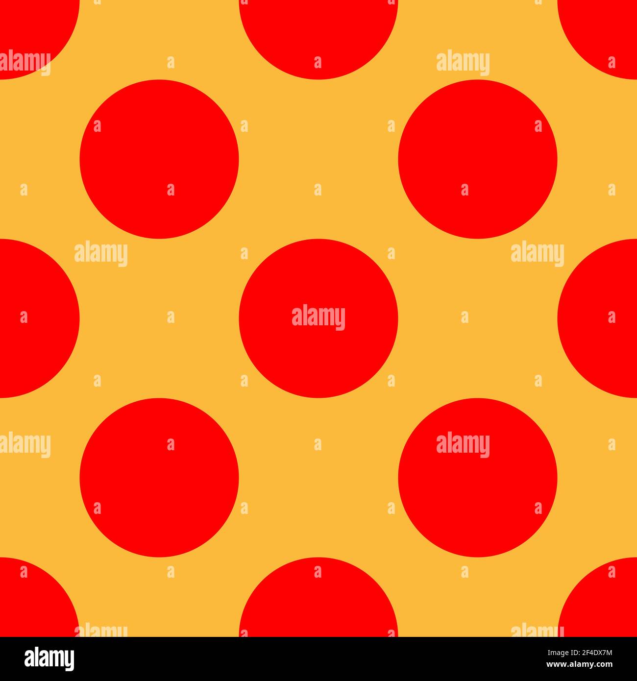 Popart, comic yellow and red dotted, circles seamlessly repeatable ...