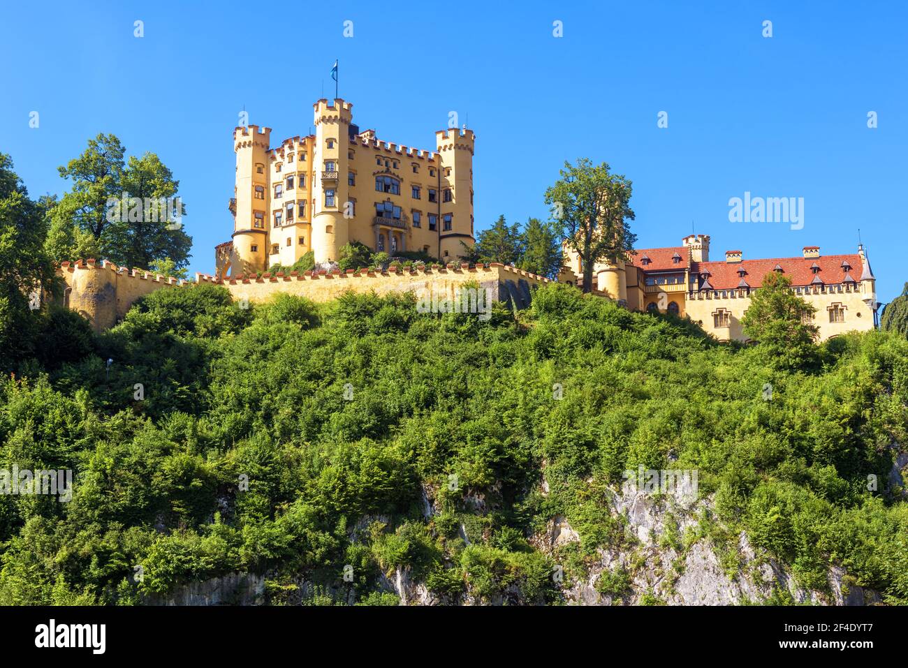 Hohenschwangau Castle On Mountain Top Germany Schloss Hohenschwangau Hohenschwangau Castle On Mountain Top Germany Schloss Hohenschwangau