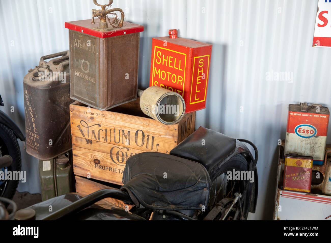 Australia, Robert Stein Motorcycle museum in Mudgee, shell and esso