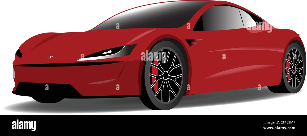 Tesla 2024 roadster drawing