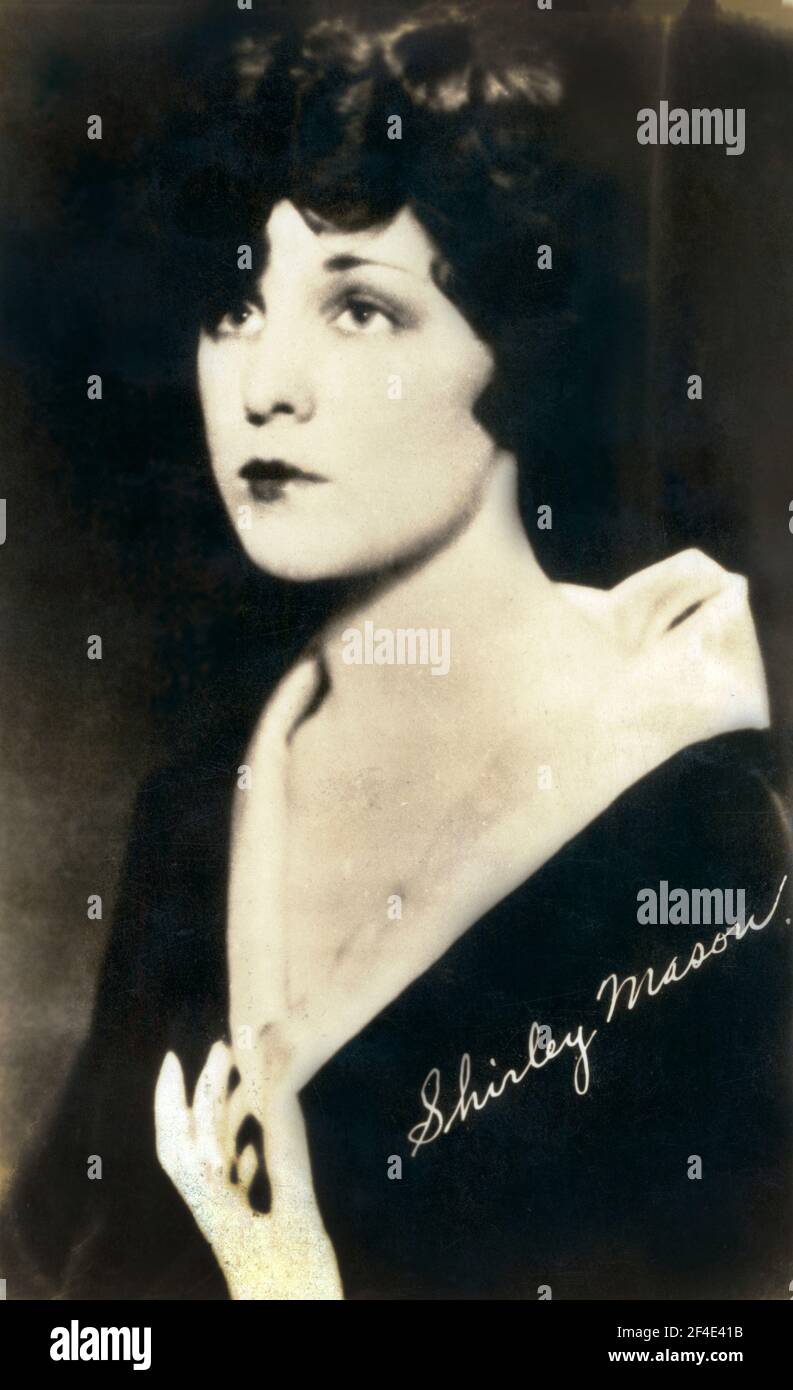 American Silent Film Actress Shirley, Mason, Head and Shoulders ...
