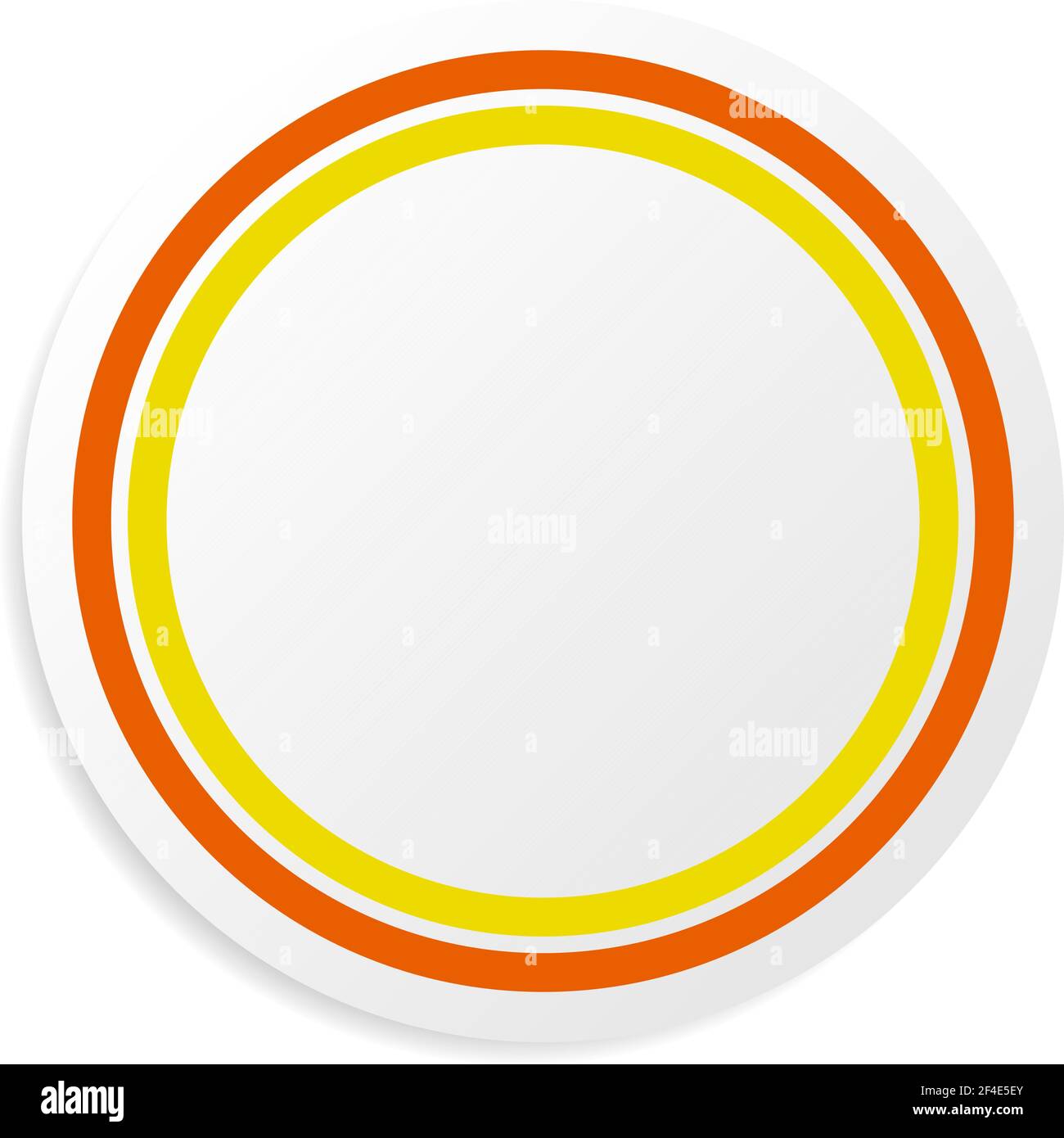 Blank and empty circle shape, circle design element. Circular frame ...