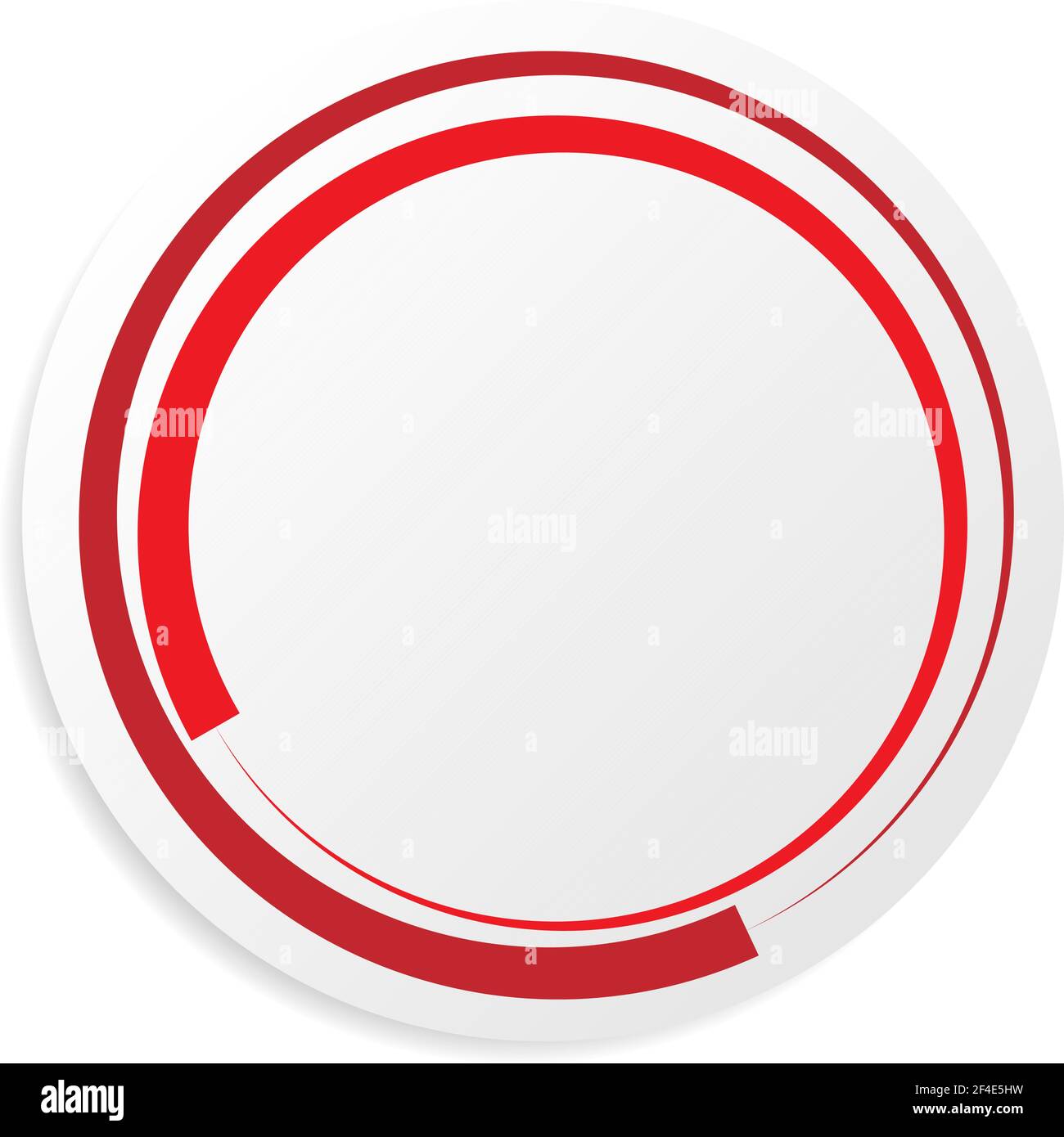 Blank and empty circle shape, circle design element. Circular frame