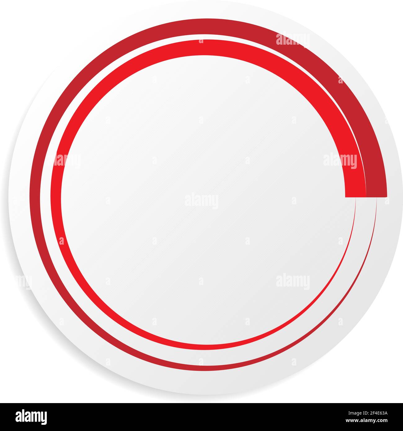 Blank and empty circle shape, circle design element. Circular frame ...