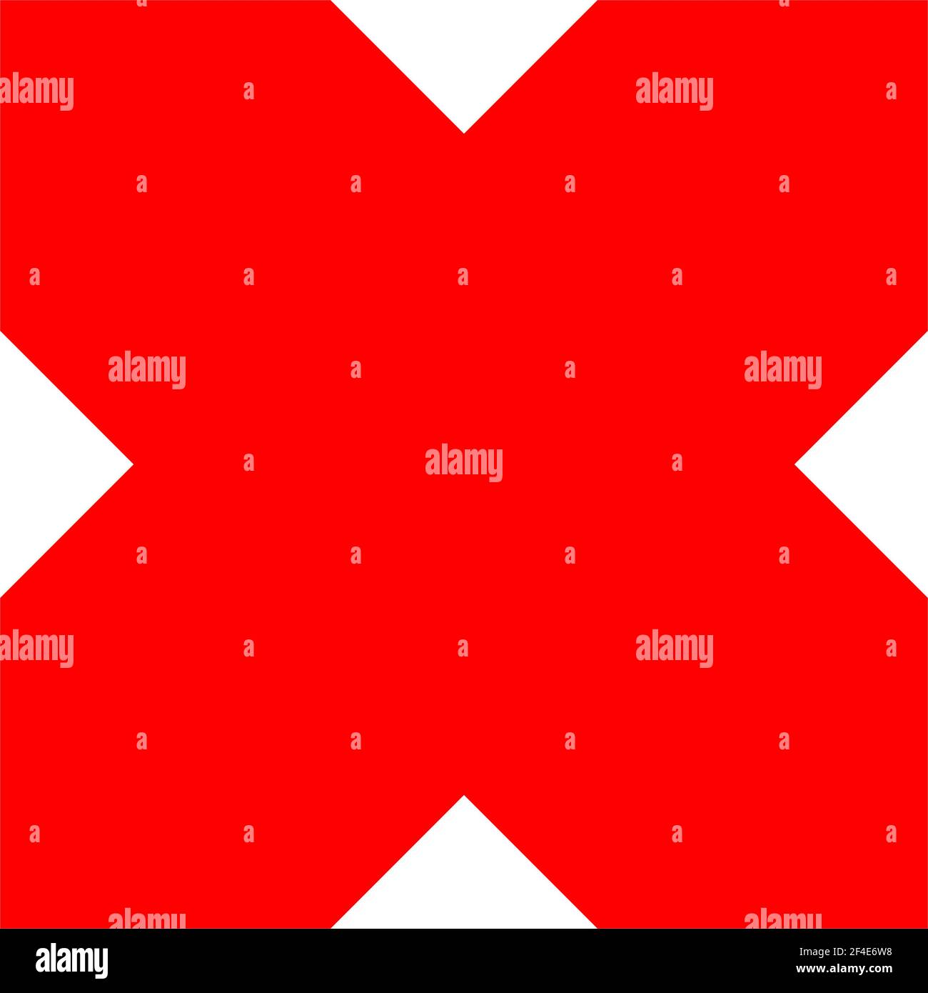 Red cross, letter X. Prohibition, restriction, fault, error concept icon – Stock vector illustration, Graphics clip art Stock Vector