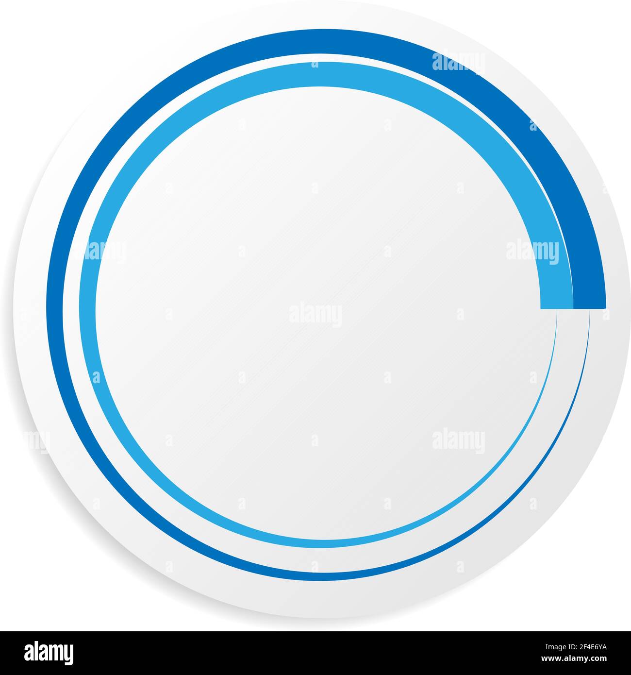 blue circle frame clip art