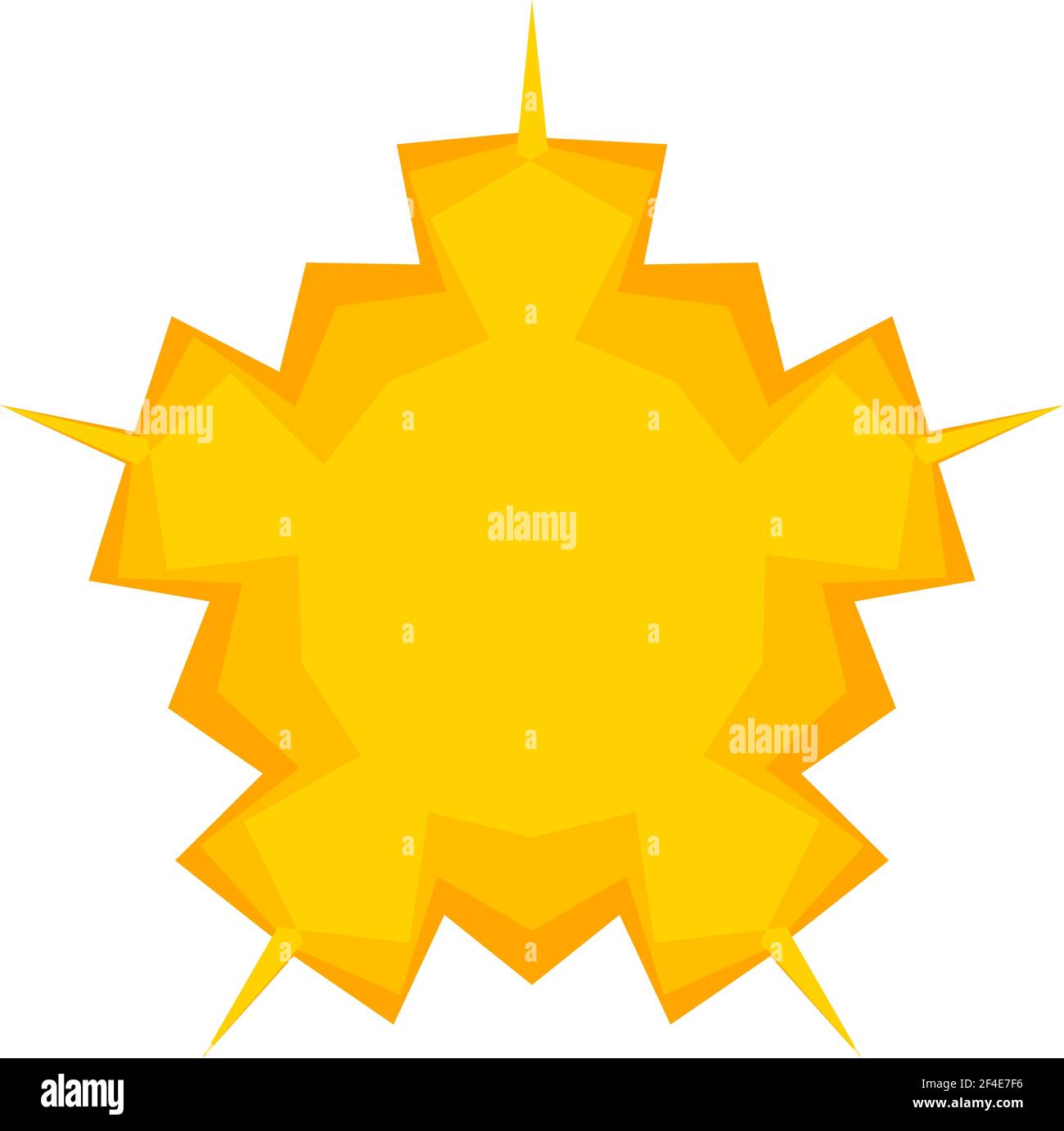 Abstract yellow design element. Radial motif, mandala, lotus shape ...