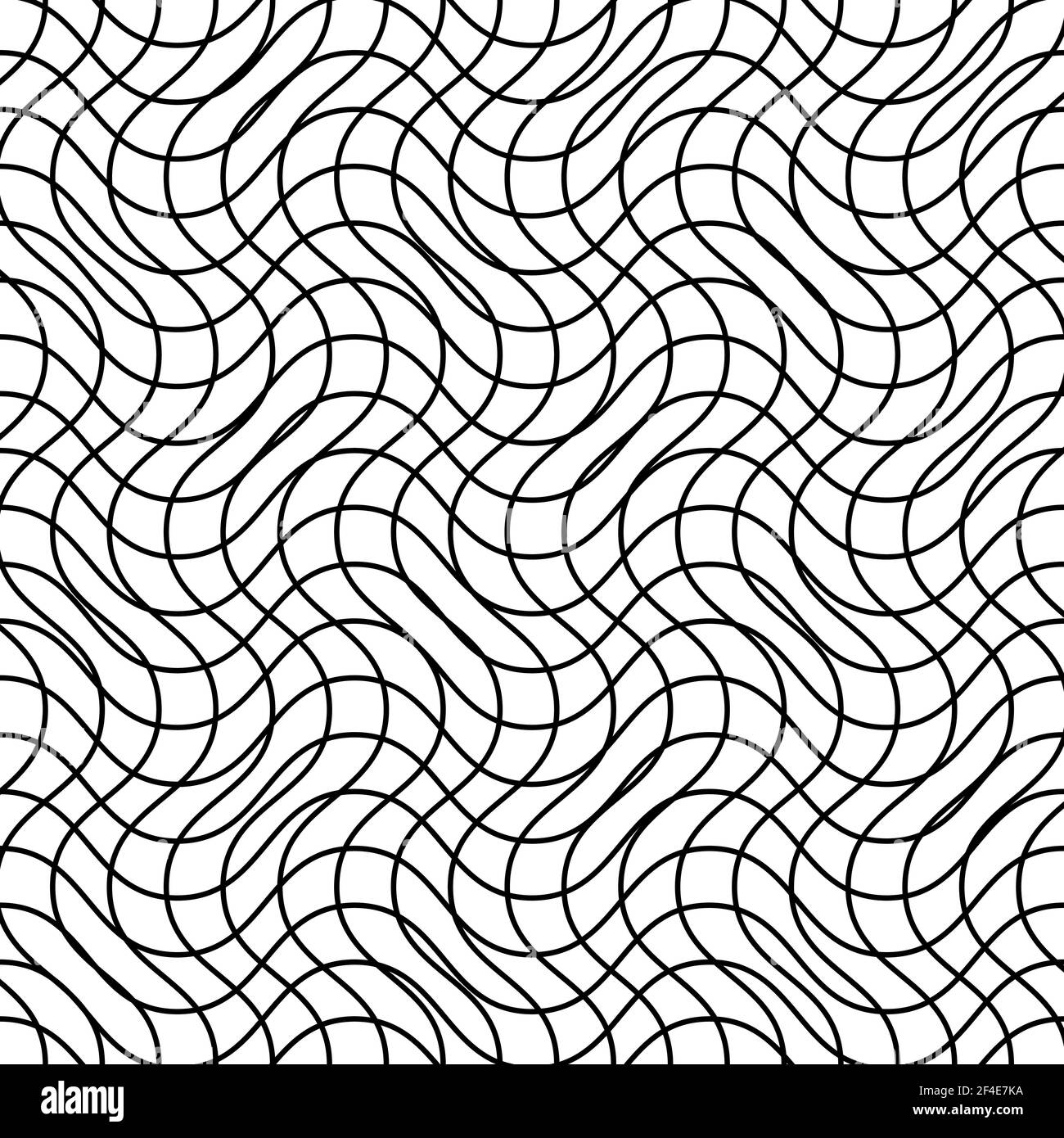 Tangled Interlace, Intertwine and interlocked Lines vector Geometric ...
