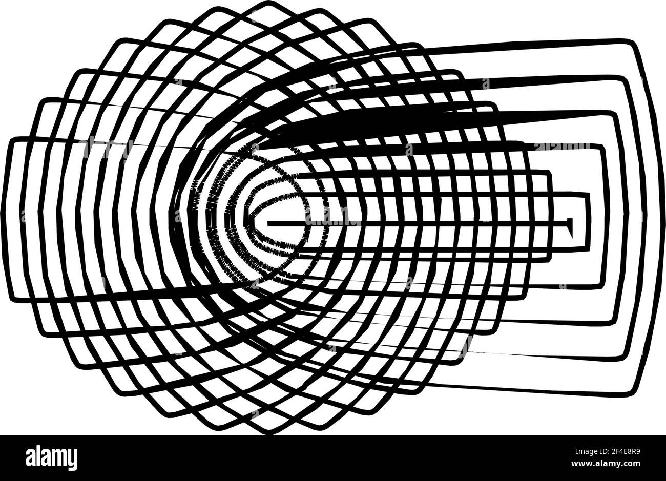 Geometric mandala - Radial, Circular Motif icon, symbol. Radiating ...
