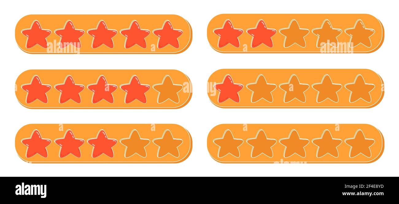 Feedback consumer or customer review evaluation. Stock Vector
