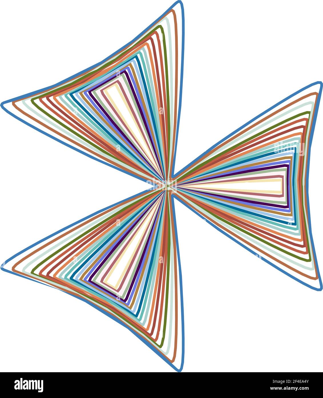 Geometric mandala - Radial, Circular Motif icon, symbol. Radiating ...
