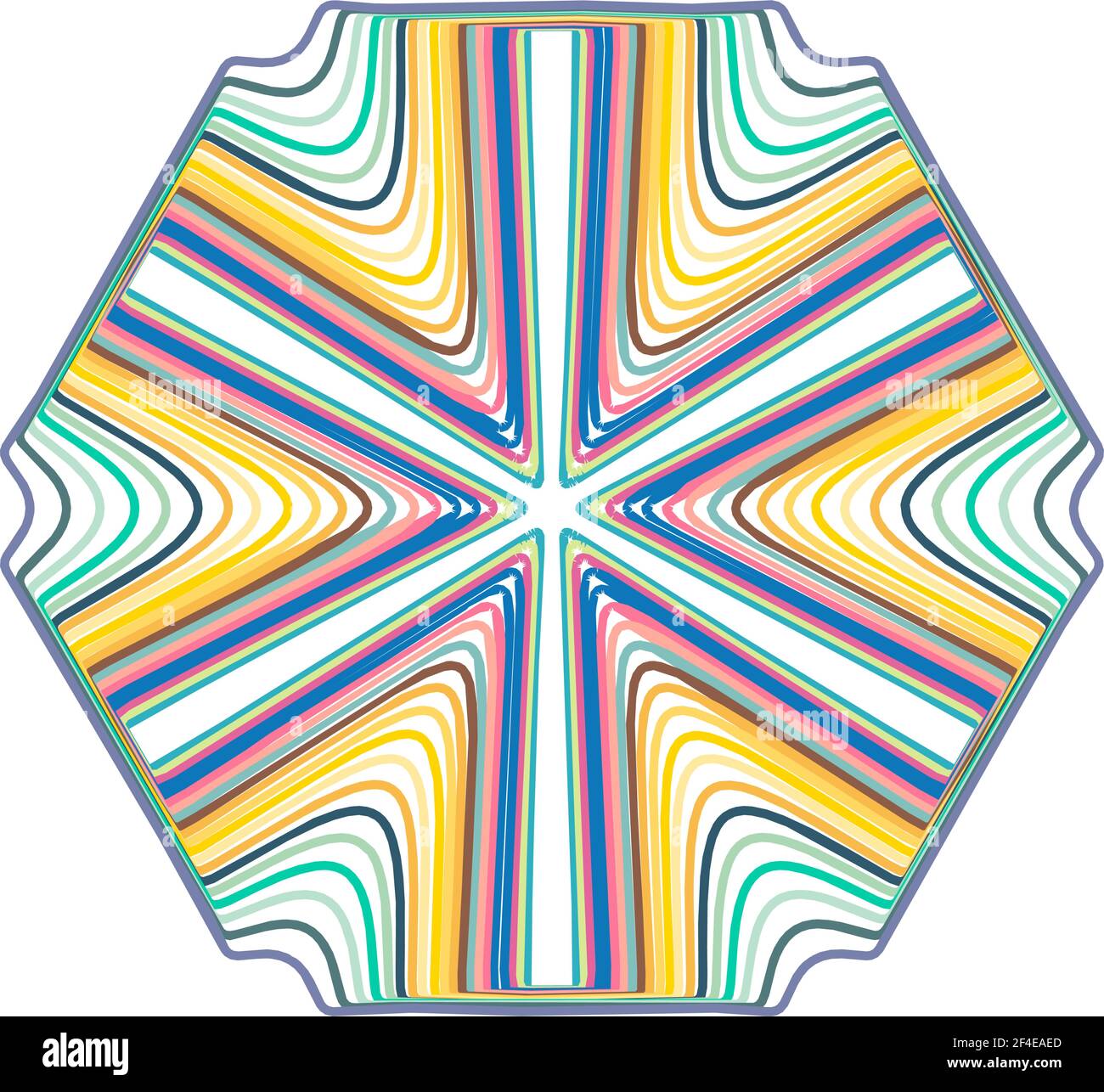Geometric mandala - Radial, Circular Motif icon, symbol. Radiating ...