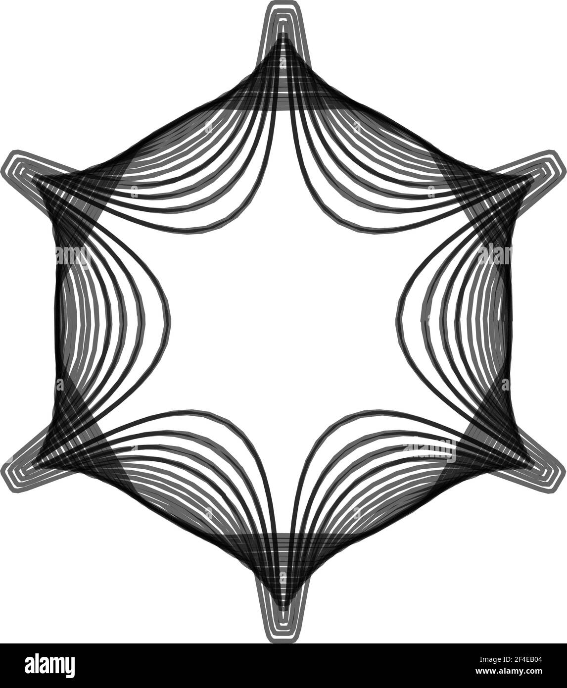 Geometric mandala - Radial, Circular Motif icon, symbol. Radiating ...