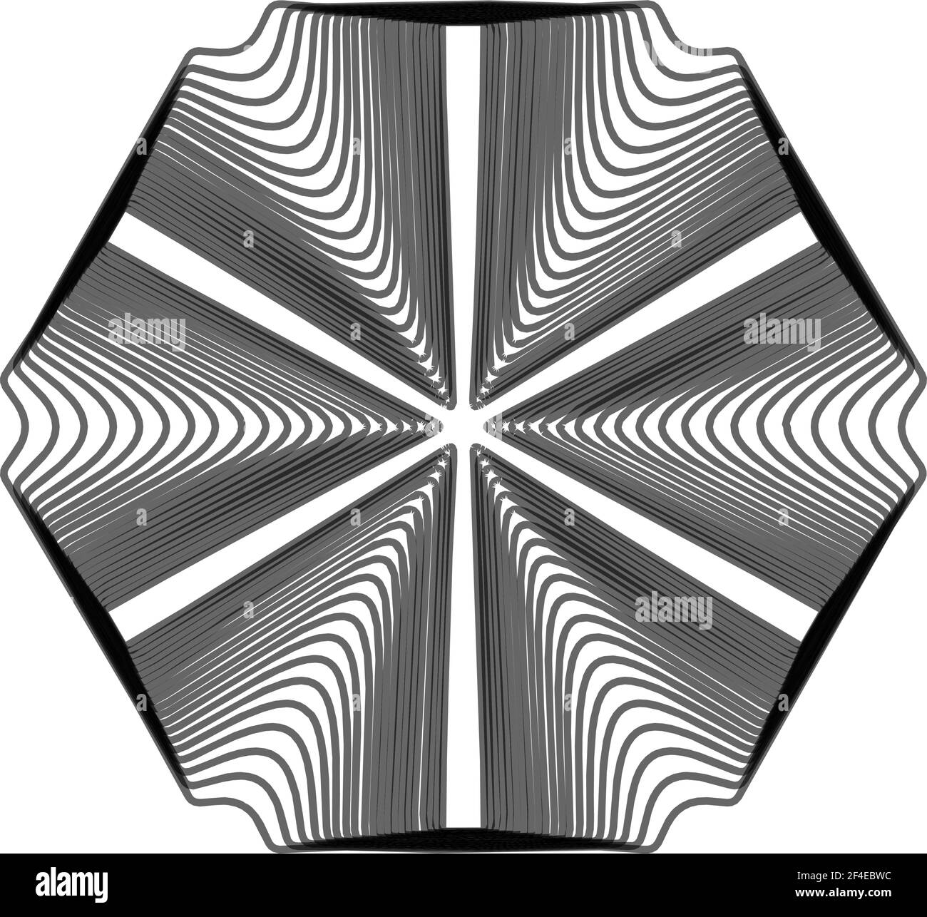 Geometric mandala - Radial, Circular Motif icon, symbol. Radiating ...