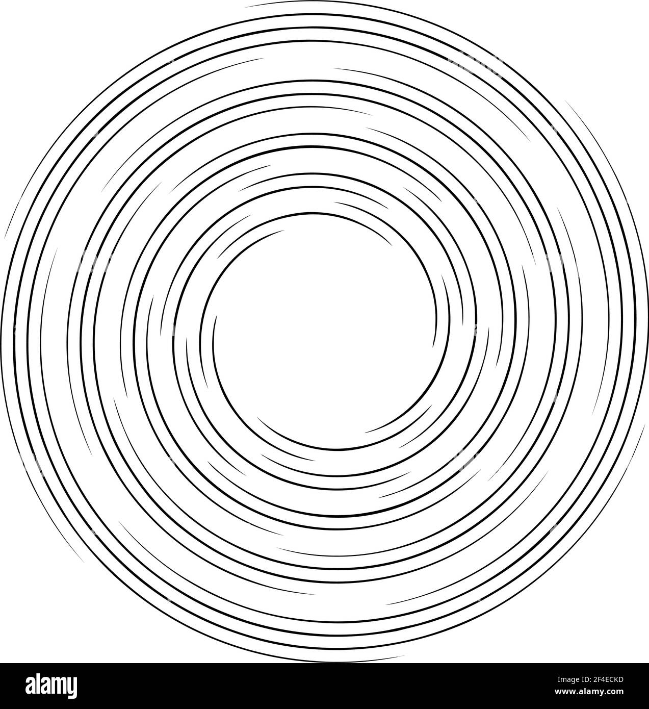 Spiral, twirl, whirlpool element vector illustration. Cochlear, helix, and volute Stock Vector