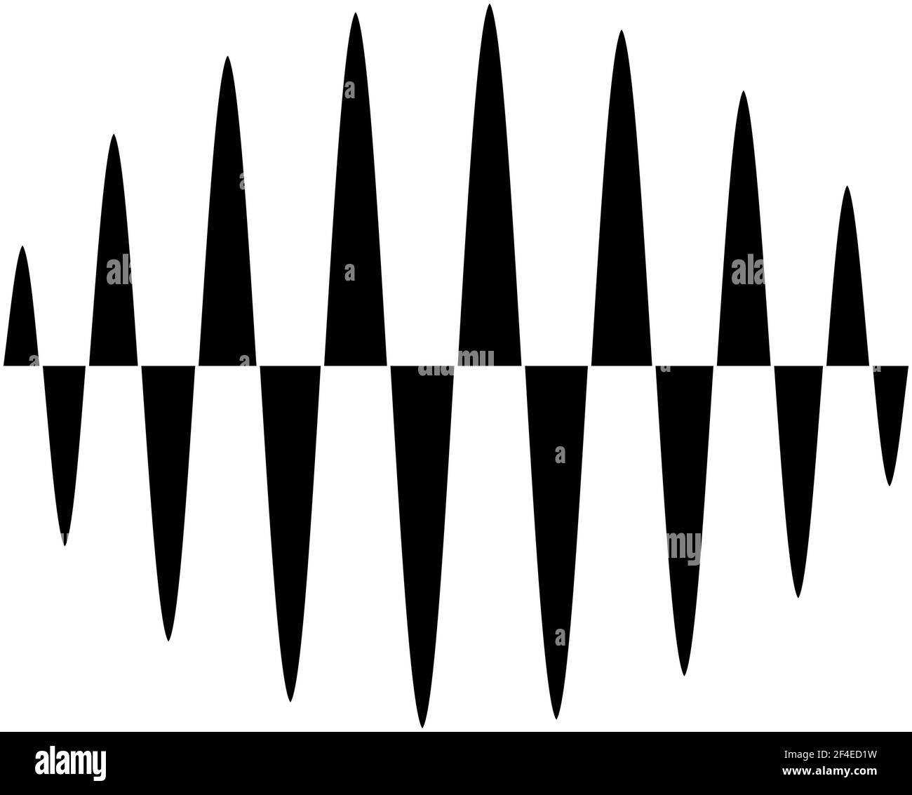 Distortion wavy, waving lines abstract design element — Stock vector ...