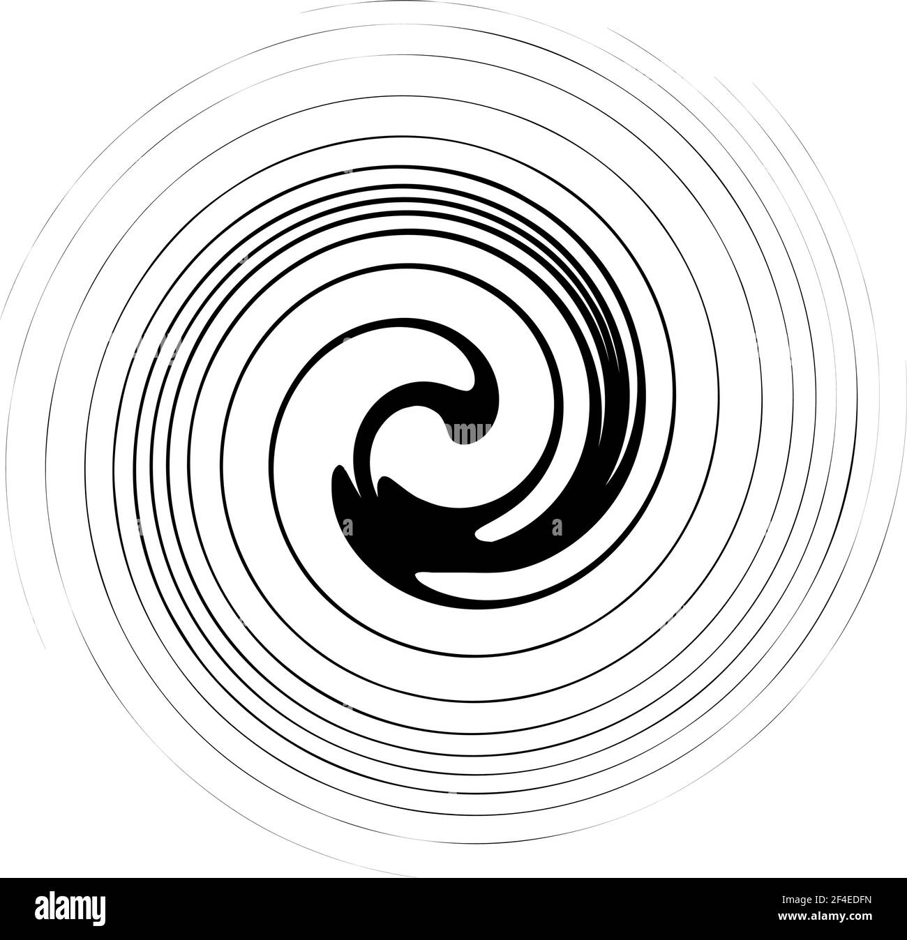 Swirl Vs Rotation Swirl, twirl, spiral shape, element. Motif with rotation, torsion ...