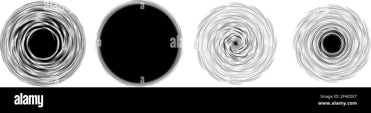 Swirl Vs Rotation Swirl, twirl, spiral shape, element. Motif with rotation, torsion ...