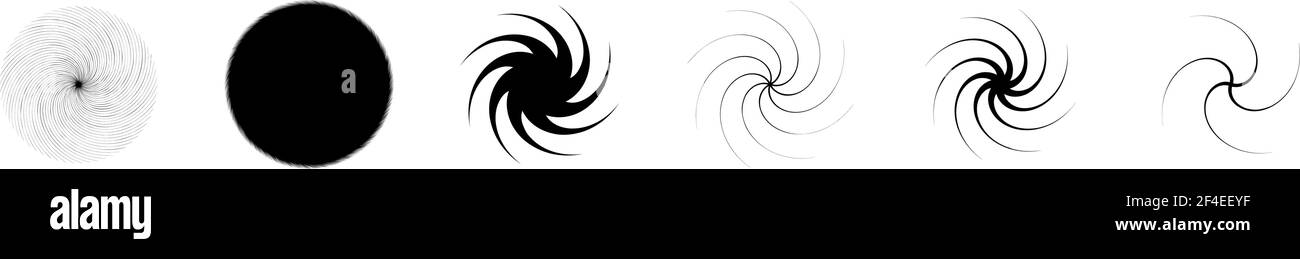 Swirl Vs Rotation Swirl, twirl, spiral shape, element. Motif with rotation, torsion ...
