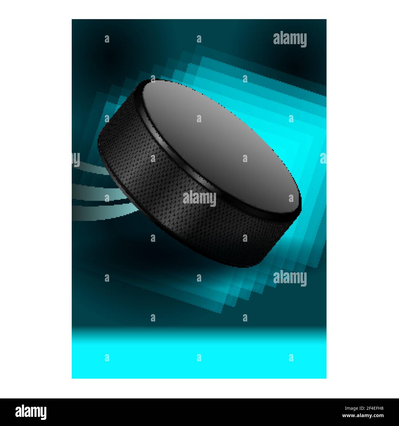 Hockey Ice Rink Sport Advertising Banner Vector Stock Vector Image