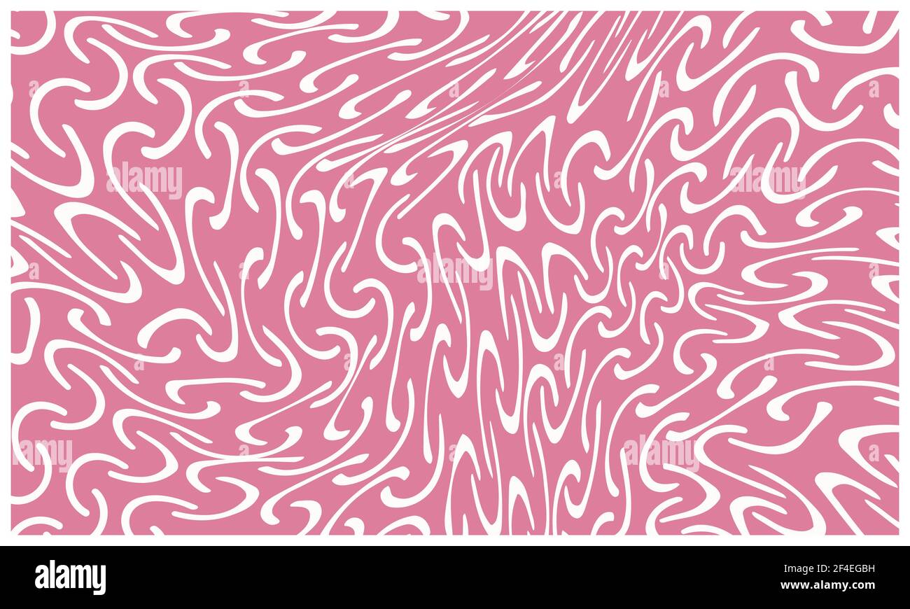 Abstract white rounded shape on pink background. Completely new design