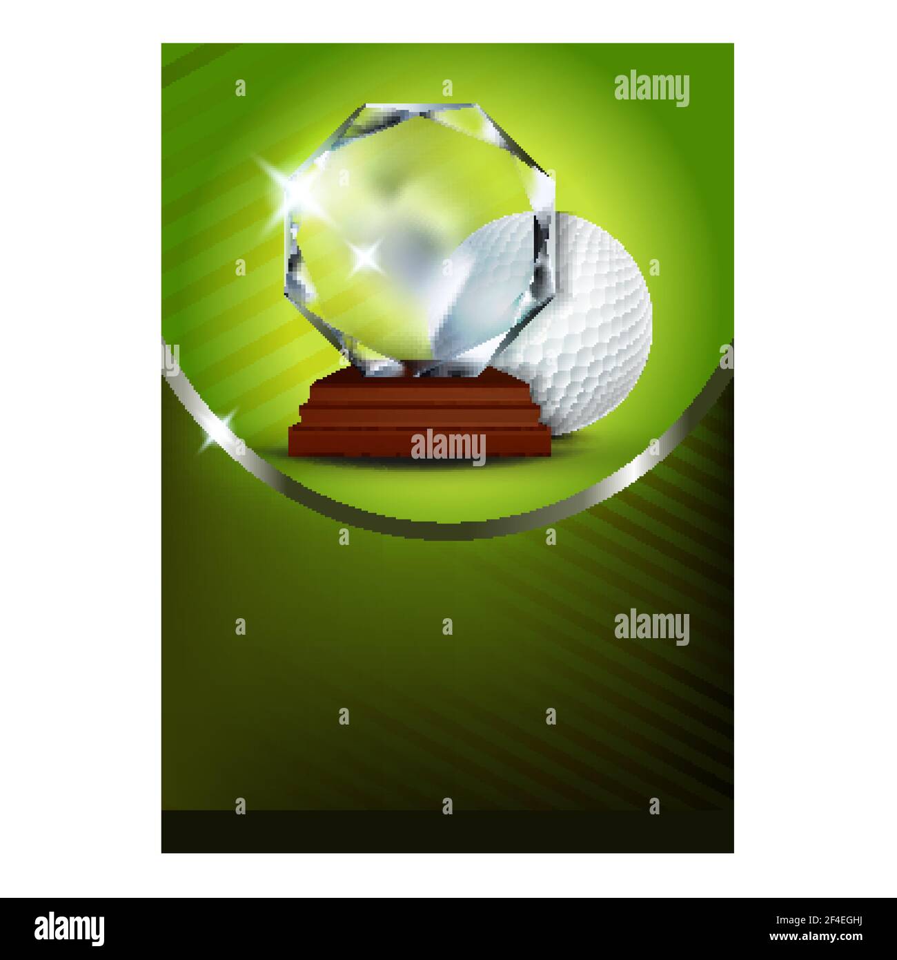 Golf Trophy For Best Score Golfer Poster Vector Stock Vector Image & Art Alamy