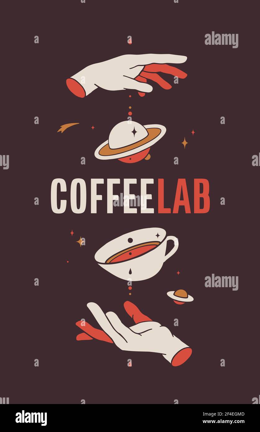 Coffee. Template Label, Logo, Tag. Vintage logo Stock Vector