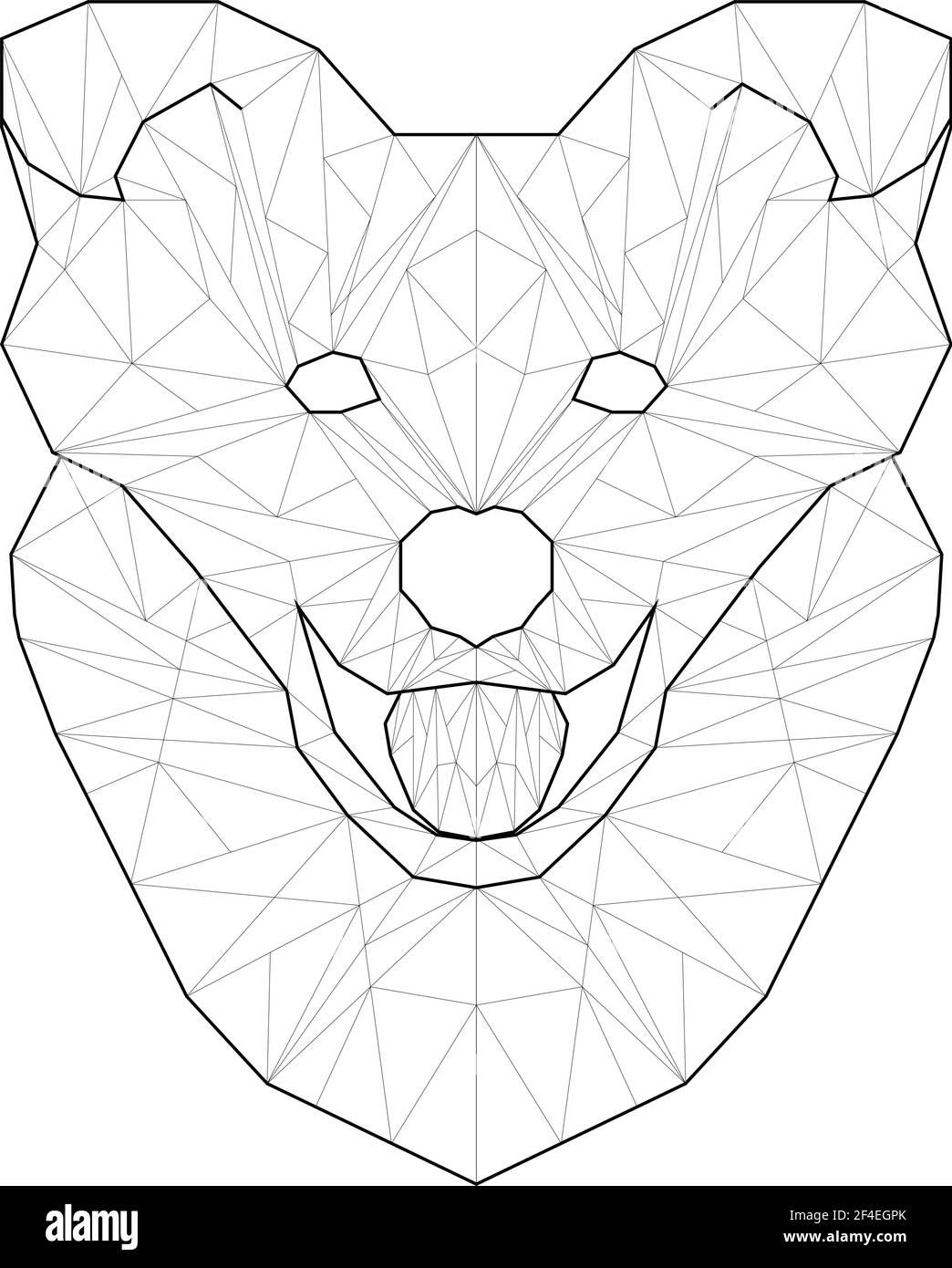 Polygon animal pet dog line polygonal icon logo template geometric vector  EPS 10 Stock Vector Image & Art - Alamy