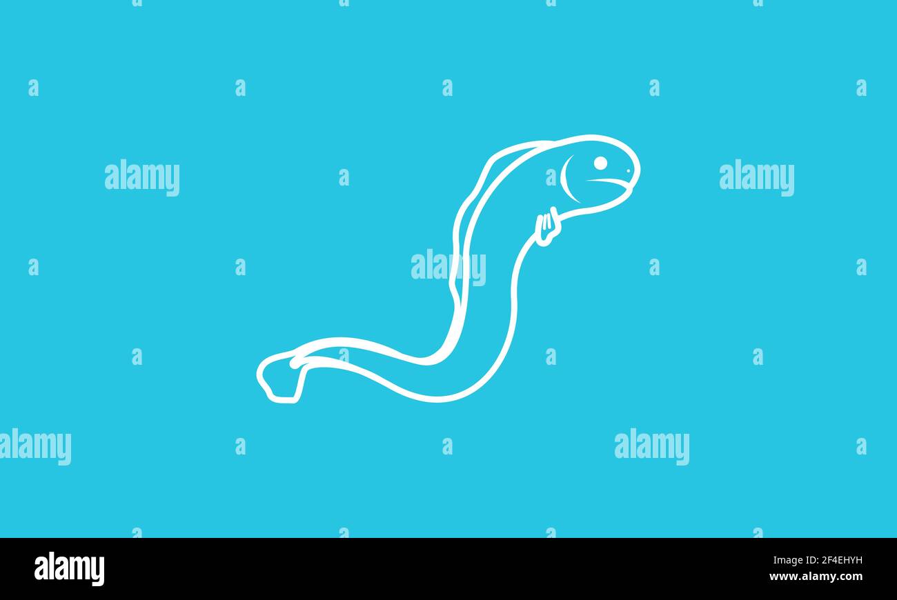 electric eels logo vector symbol icon design illustration Stock Vector