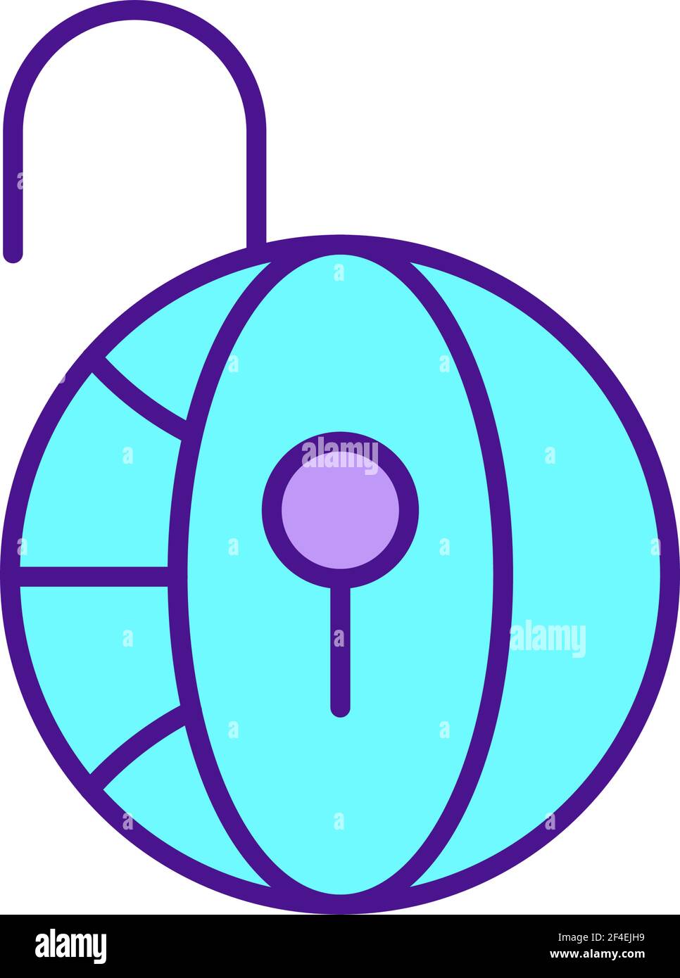 Internet privacy RGB color icon Stock Vector